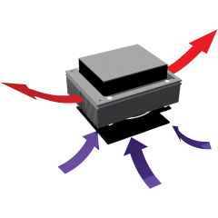 AHP-250CP, 270CP Air flow patte